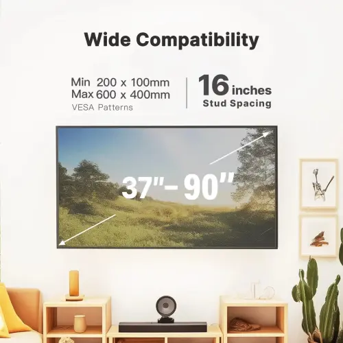 Soporte de Pared MountFTV Full Motion para TV de 37 a 90 Pulgadas, 132 lb y VESA 600x400's photo #1